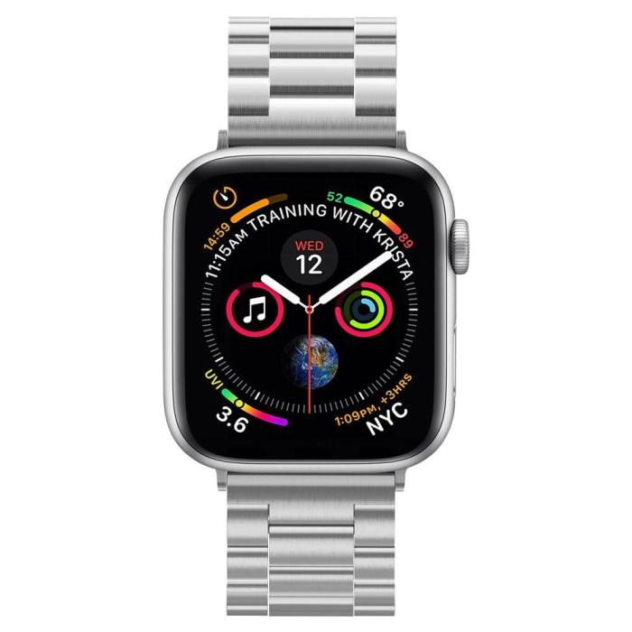 Bild 3, Spigen Spigen Apple Watch 42/44/45/46/49mm Armband Modern Fit Silver