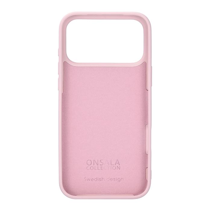 Bild 2, Onsala Onsala iPhone 17 Pro Max Mobilskal Med Silikonkänsla Chalk Pink