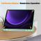  Samsung Galaxy Tab S9 FE Fodral Läder Pennhållare Grön