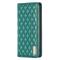 BINFEN BINFEN Galaxy S25 Ultra Fodral Flip Diamond Läder Grön
