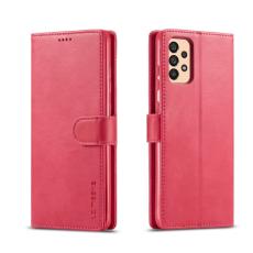 LC.IMEEKE LC.IMEEKE Samsung Galaxy A33 5G Fodral L&auml;der R&ouml;d/Rosa