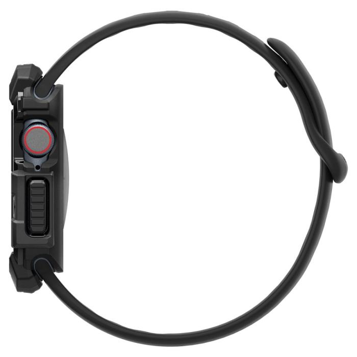 Bild 6, Spigen Spigen Apple Watch 11/10 42 mm Skal Rugged Armor Svart