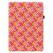  iPad Mini 2024/2021 Fodral Vävd Textur Rosa/Gul