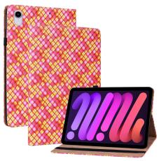  iPad Mini 2024/2021 Fodral V&auml;vd Textur Rosa/Gul