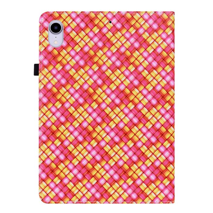 Bild 3,  iPad Mini 2024/2021 Fodral Vävd Textur Rosa/Gul