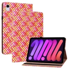  iPad Mini 2024/2021 Fodral V&auml;vd Textur Rosa/Gul