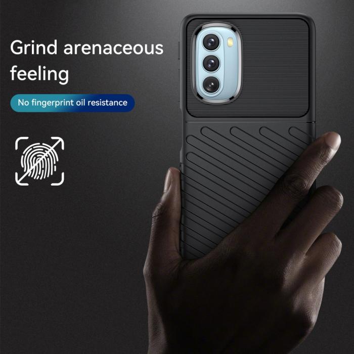 Bild 3,  Motorola Moto G51 Skal Twill Textur Svart