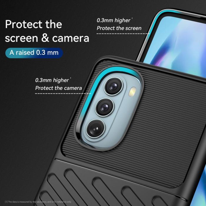 Bild 4,  Motorola Moto G51 Skal Twill Textur Svart