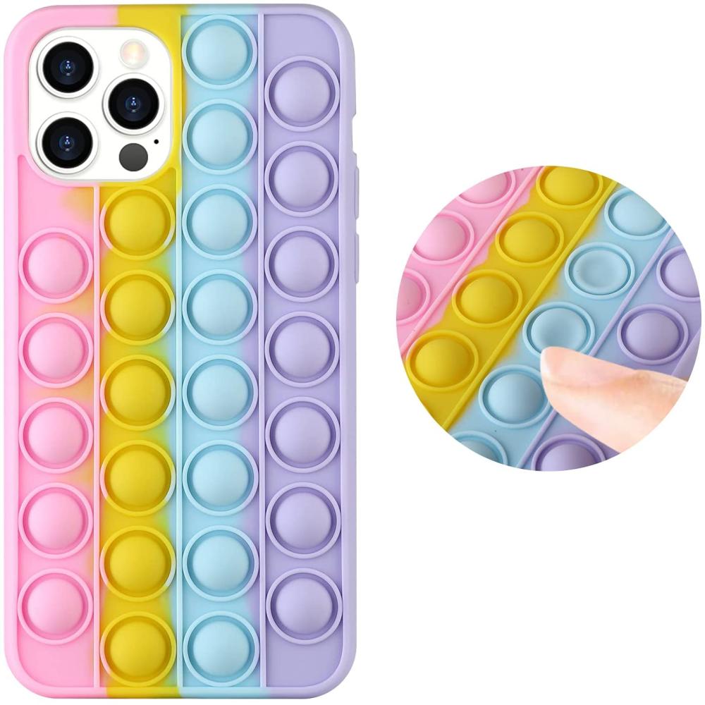  iPhone 12 Pro Max - Pop It Fidget Skal - Multicolor