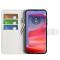  Motorola Edge 50 Pro 5G Litchi Läder Fodral Vit