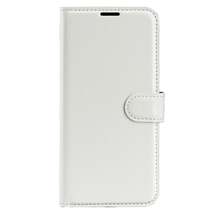 Bild 5,  Motorola Edge 50 Pro 5G Litchi Läder Fodral Vit