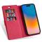  iPhone 15 Plus Multifunktionellt Fodral Röd