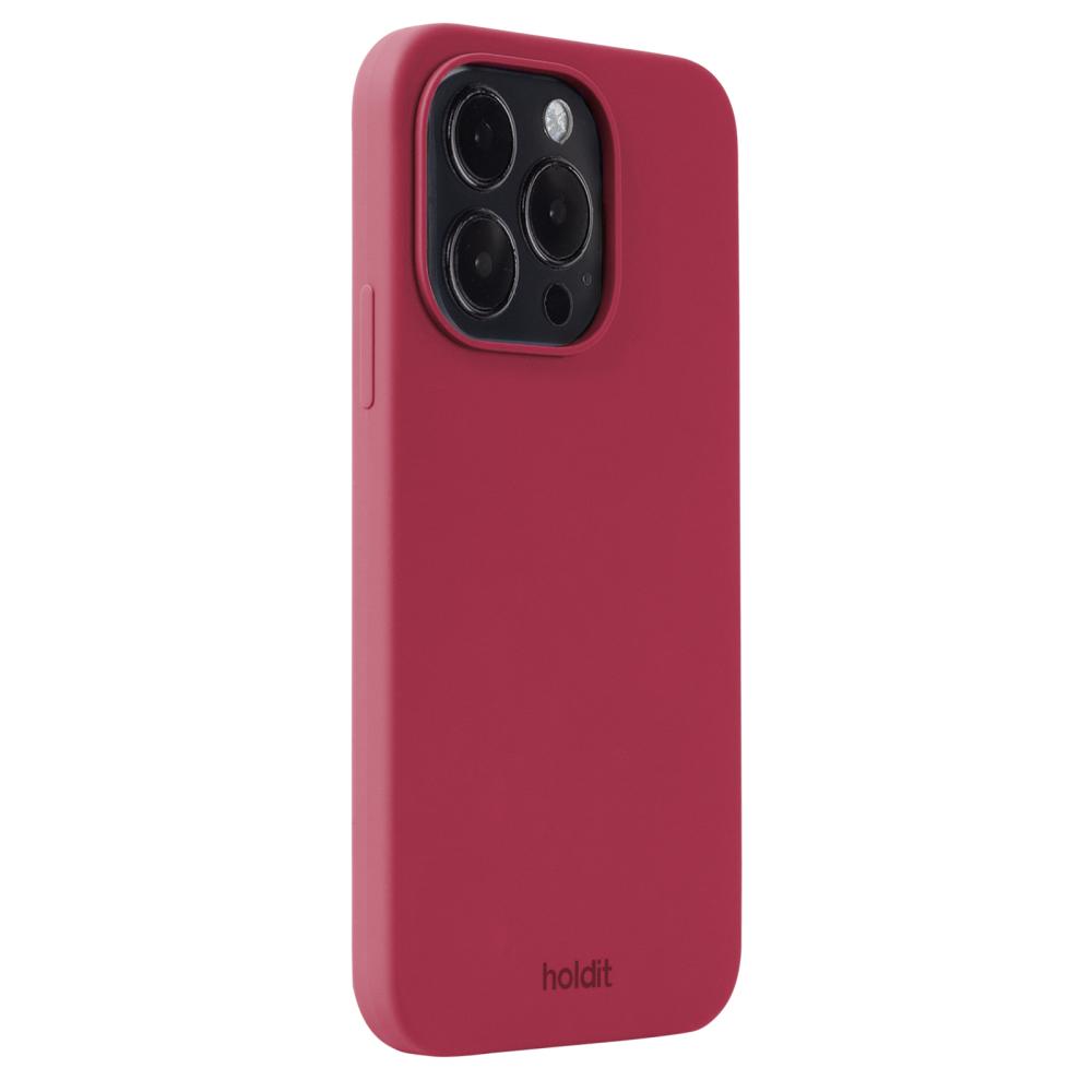 holdit holdit iPhone 15 Pro Mobilskal Silikon Red Velvet