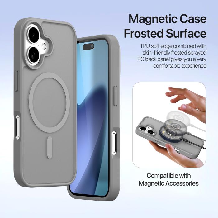 Bild 6, DUX DUCIS DUX DUCIS iPhone 17 2in1 Magnet Fodral Lawa Series Grå