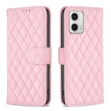  Motorola Moto G73 5G Fodral Diamond L&auml;der Rosa