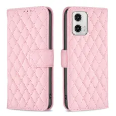  Motorola Moto G73 5G Fodral Diamond L&auml;der Rosa