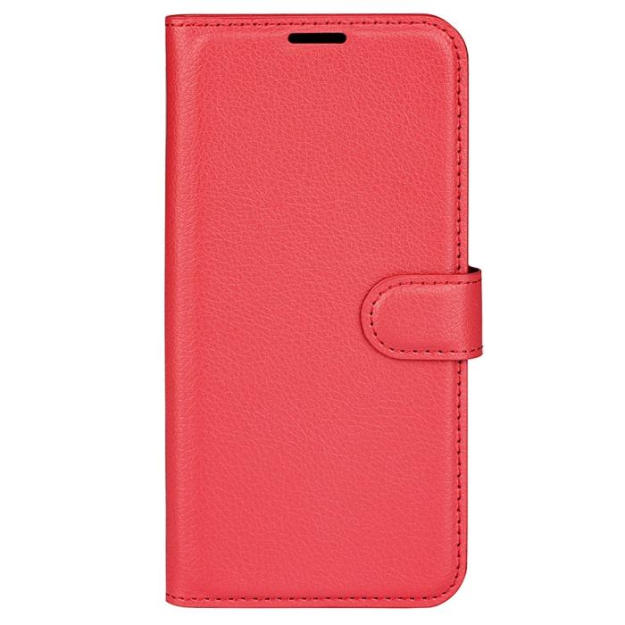 Bild 5,  Samsung Galaxy A25 5G Fodral Litchi Läder Röd