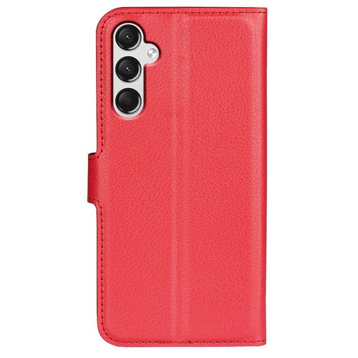 Bild 6,  Samsung Galaxy A25 5G Fodral Litchi Läder Röd