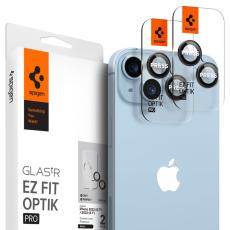 Spigen Spigen iPhone 14 / 14 Plus 2-PACK Optik.tR "Ez Fit" Linsskydd Svart