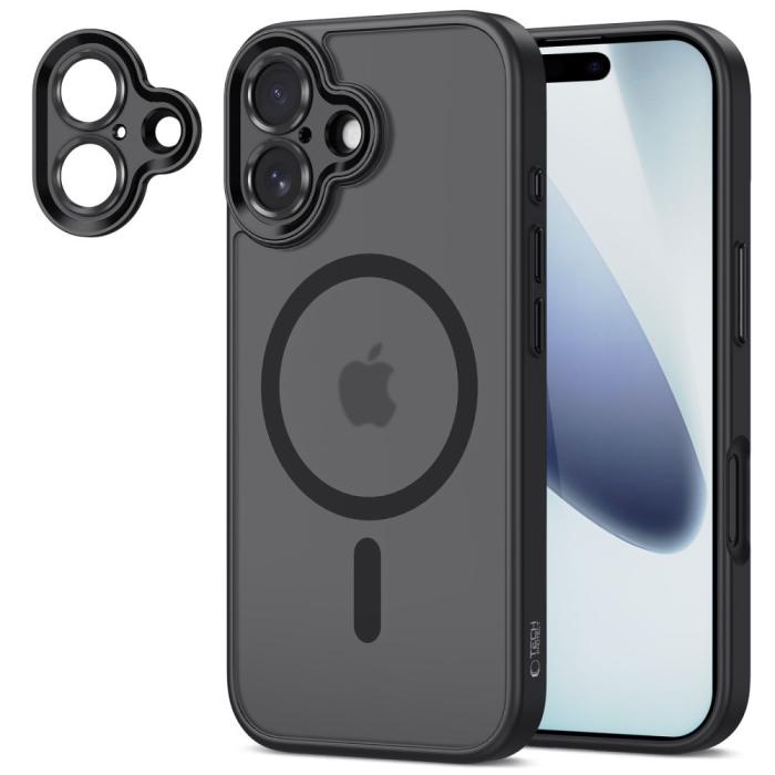 Bild 2, Tech-Protect Tech-Protect iPhone 17 Skal MagSafe MagCam Matt Svart