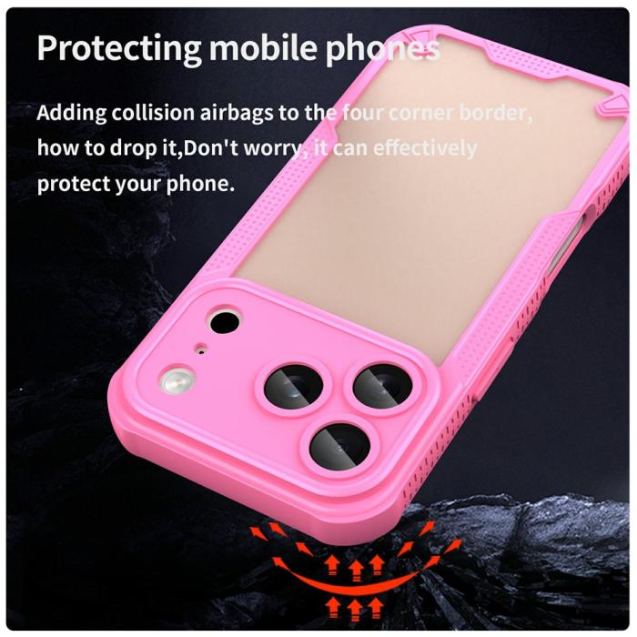 Bild 3,  iPhone 18 Pro Max/17 Pro Max Skal Frostat Transparent/Rosa