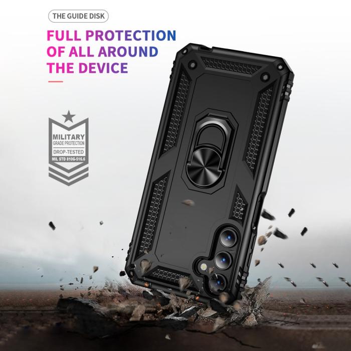 Bild 4,  Samsung Galaxy A15 5G Skal Armor Ring Hybrid Svart