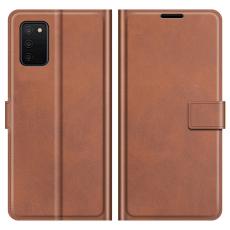  Samsung Galaxy A03s Fodral L&auml;der Brun