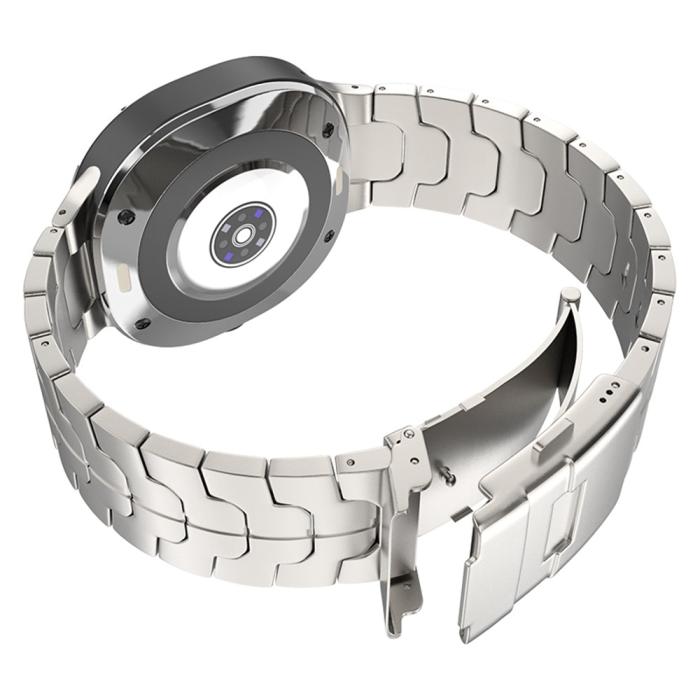 Bild 4,  Samsung Galaxy Watch 8 46/44/40 mm Armband Metall Svart