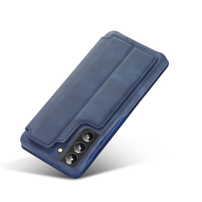 Bild 6, LC.IMEEKE LC.IMEEKE Samsung Galaxy S22 Fodral Flip Retro Blå