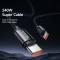 MCDODO Mcdodo 2m 240W PD USB-C - USB-C Nylonkabel Svart