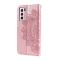  Samsung Galaxy S21 FE Fodral Mandala Läder Roséguld