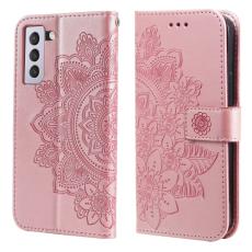  Samsung Galaxy S21 FE Fodral Mandala L&auml;der Ros&eacute;guld