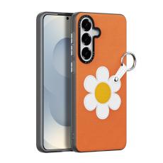 DUX DUCIS DUX DUCIS Samsung Galaxy S26 Skal PU-L&auml;der Pr&auml;stkrage Orange