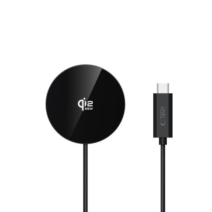 Bild 3, Tech-Protect Tech-Protect 25W Qi2.2 Trådlös Magnetisk MagSafe Laddare Svart
