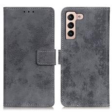  Samsung Galaxy S22 Plus Fodral Retro L&auml;der Gr&aring;