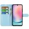  Samsung Galaxy A25 5G Fodral Litchi Läder Ljus Blå