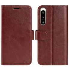 Sony Xperia 5 IV Fodral Crazy Horse L&auml;der Brun