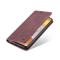 CASEME Samsung Galaxy S21 Ultra - CASEME Vintage Flip Fodral - Röd