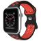 ColorPop Sportarmband Dual-Color Apple Watch 42/44/45/46/49 mm (M/L) Svart/Röd