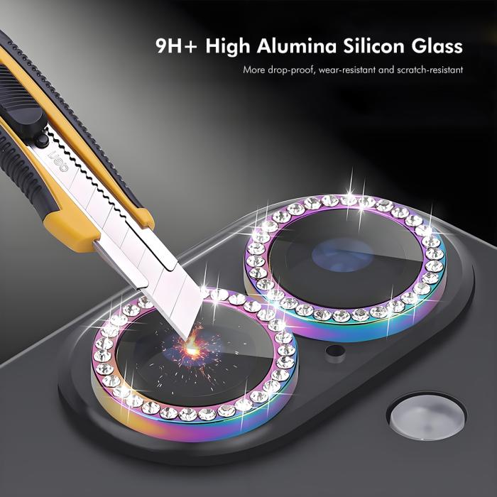 Bild 4, HAT PRINCE HAT PRINCE iPhone 18 Pro/18 Pro Max Linsskydd Enkay Strass