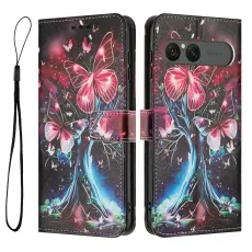  Sony Xperia 10 VII Fodral Med Tryck Fj&auml;ril / Tr&auml;d