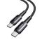 ESSAGER ESSAGER 1m 240W PD USB-C - USB-C Nylonkabel Svart