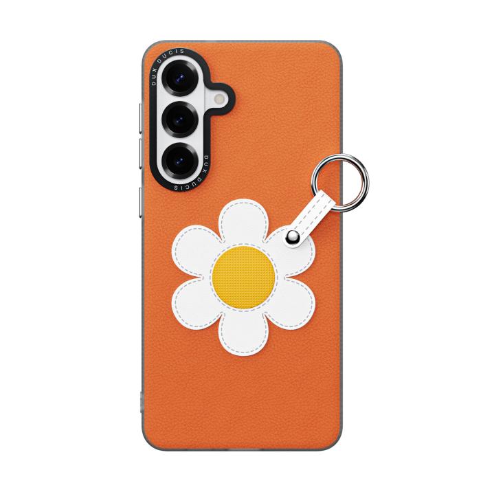 Bild 2, DUX DUCIS DUX DUCIS Samsung Galaxy S26 Skal PU-Läder Prästkrage Orange