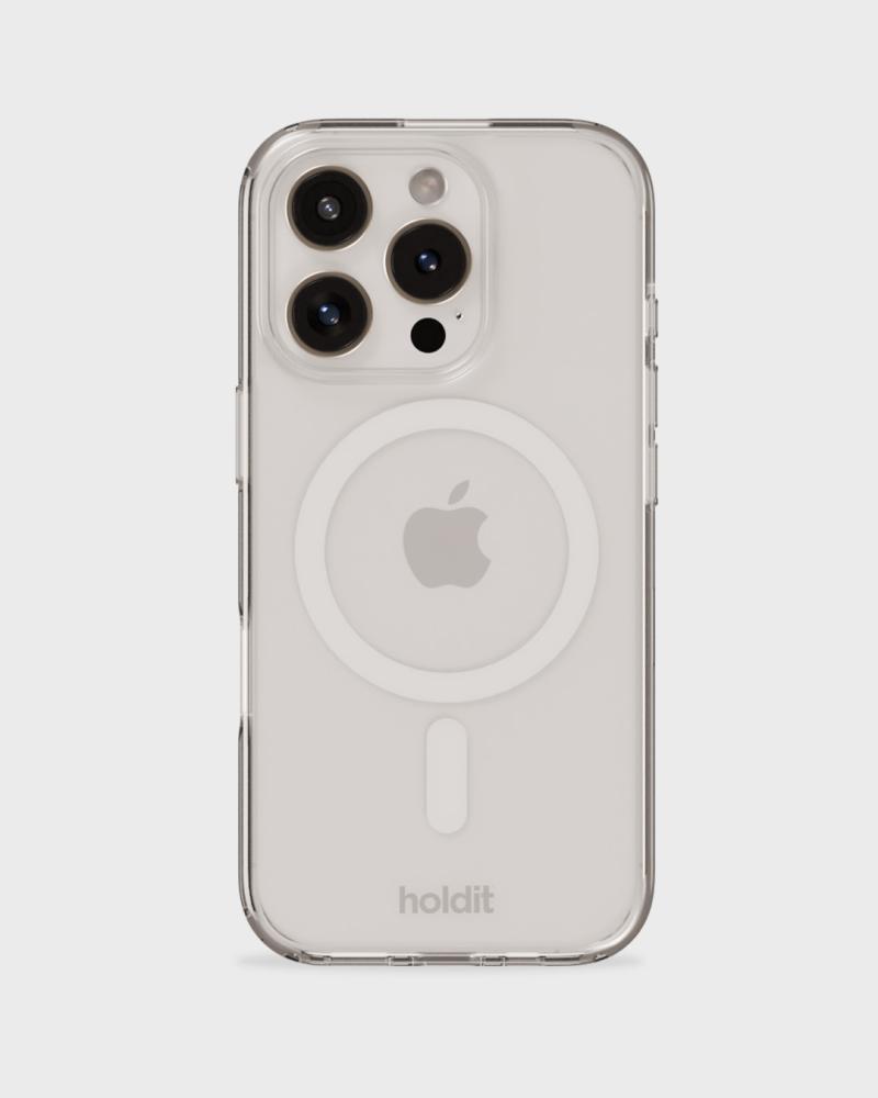 holdit holdit iPhone 16 Pro Mobilskal MagSafe Vit/Transparent