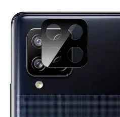  Samsung A42 5G Linsskydd I H&auml;rdat Glas - Svart
