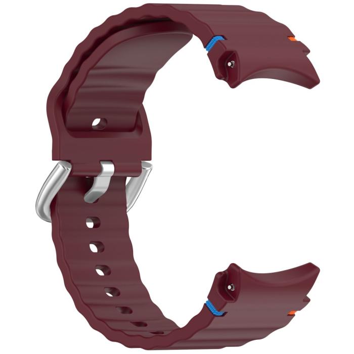 Bild 3,  Galaxy Watch 5/5 Pro/6/7/FE Armband Silikon Wave Design