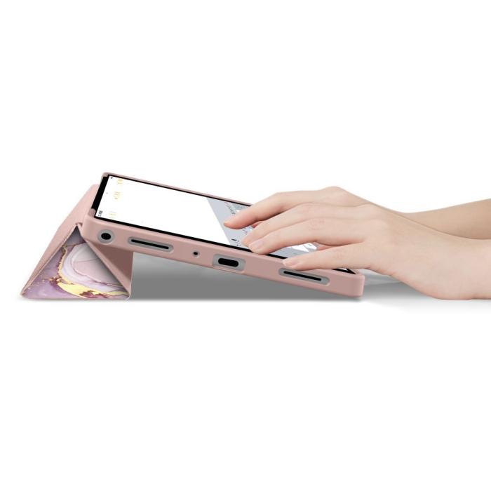 Bild 6, Tech-Protect Tech-Protect Galaxy Tab A11 Plus/A9 Plus Fodral SmartCase Marble