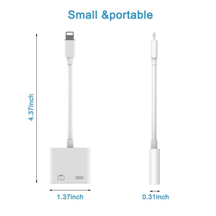 Bild 4,  Lightning Till USB 3-kameraadapter Vit