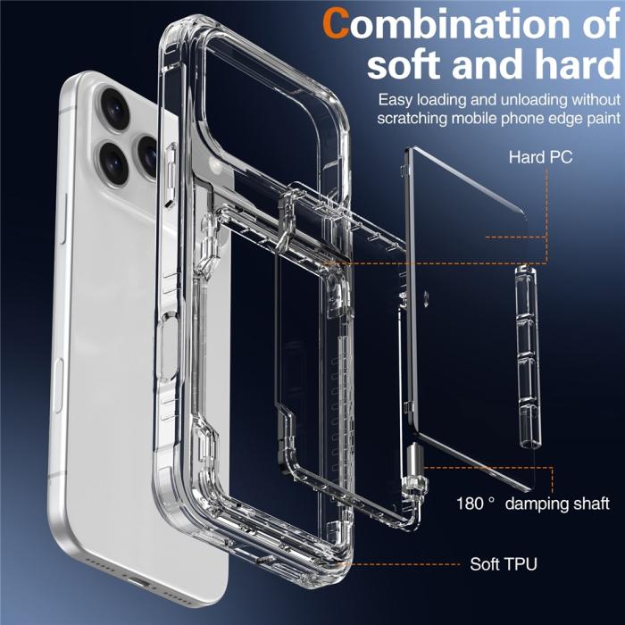 Bild 5,  iPhone 17 Pro Max Skal Kickstand Med Kortfack Transparent
