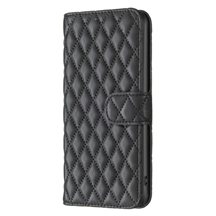 Bild 2,  Motorola Moto G73 5G Fodral Diamond Läder Svart